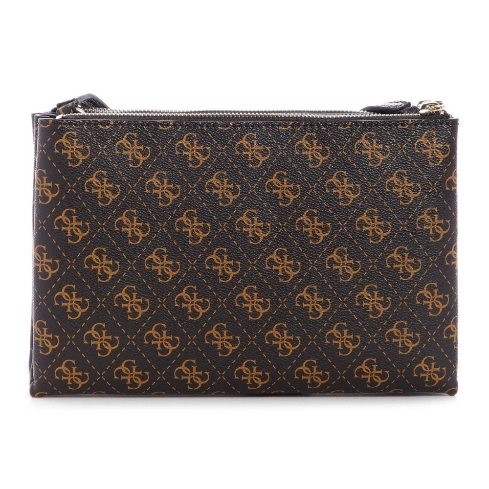 New GUESS Double Zip Crossbody Bag